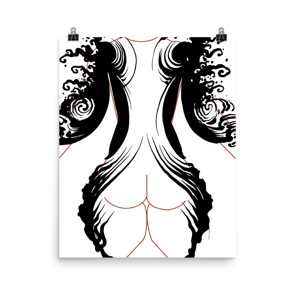 Angelo Machine - Black Wave - Archival Print